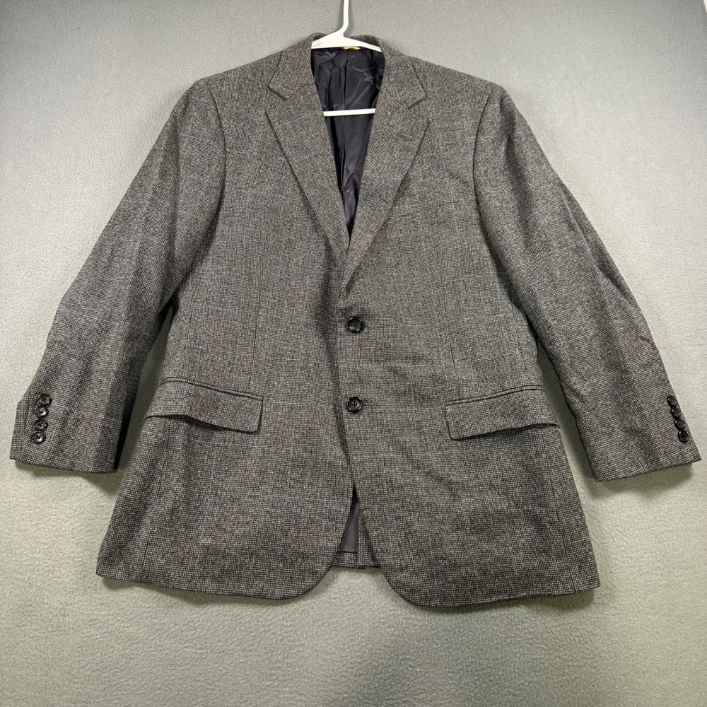 Brooks Brothers 1818 Fitzgerald Blazer 40S Grey Wool Cashmere E. Thomas Coat